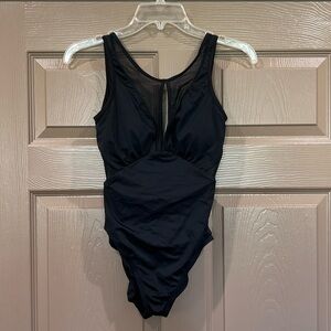 Black one piece swimsuit